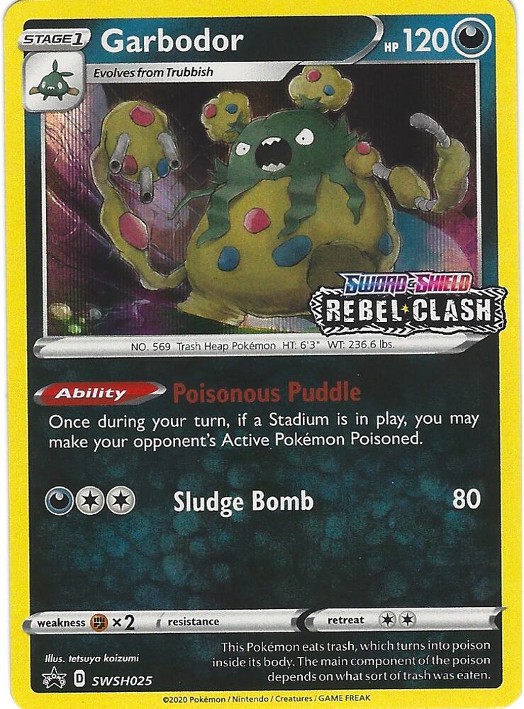 Garbodor Prerelease SWSH025 (SWSH: Sword & Shield Promo Cards)  - Holofoil