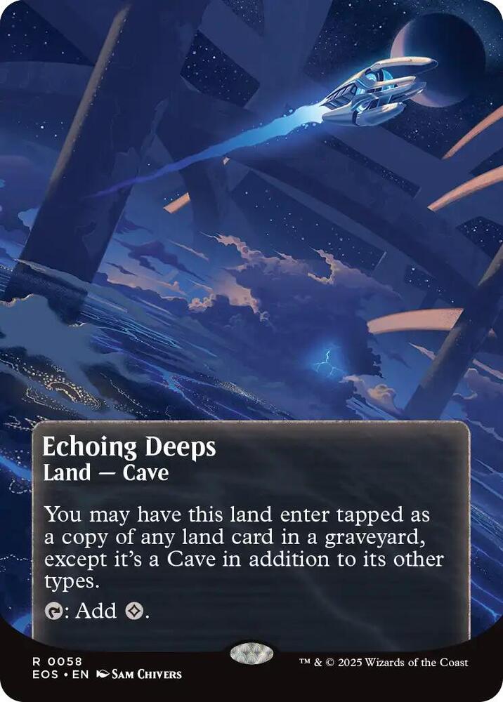 Echoing Deeps  58/45 (Edge of Eternities: Stellar Sights)  - Borderless Foil