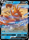 Kingler V 028/172 (SWSH09: Brilliant Stars)  - Holofoil