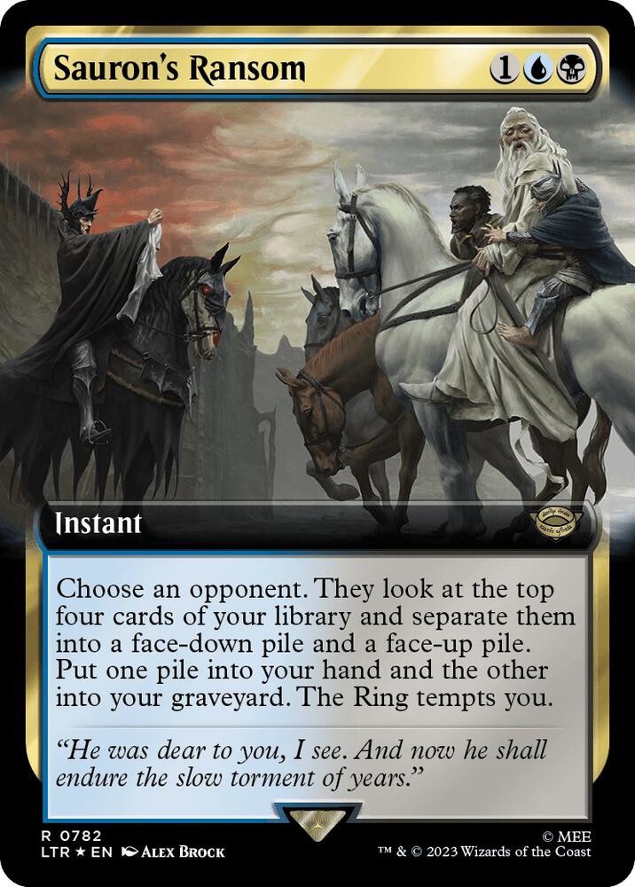 Saurons Ransom Extended Art Surge Foil (Universes Beyond: The Lord of the Rings: Tales of Middle-earth)  - undefined