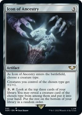 Icon of Ancestry Surge Foil 242 (Universes Beyond: Warhammer 40,000)  - Foil