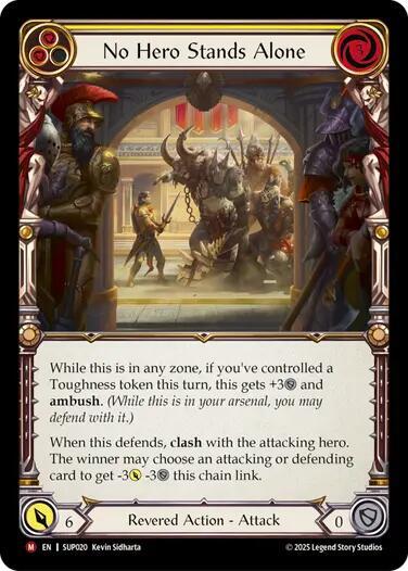 No Hero Stands Alone (Super Slam)  - Rainbow Foil