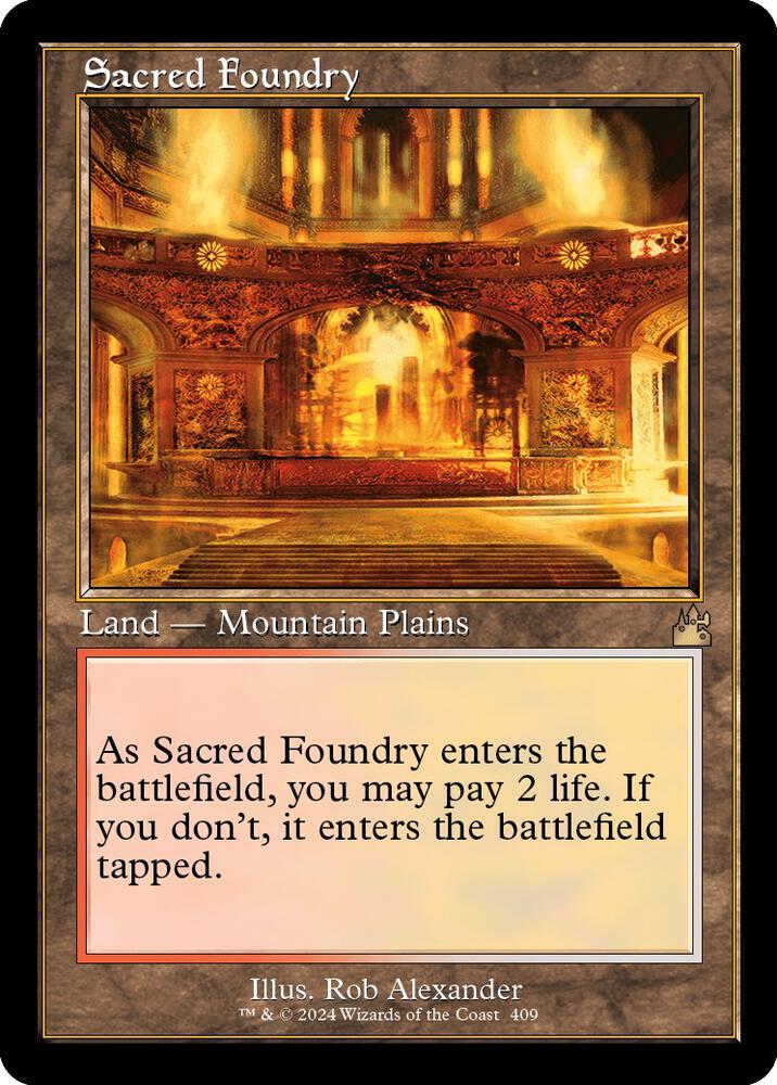 Sacred Foundry Retro Frame (Ravnica Remastered) 