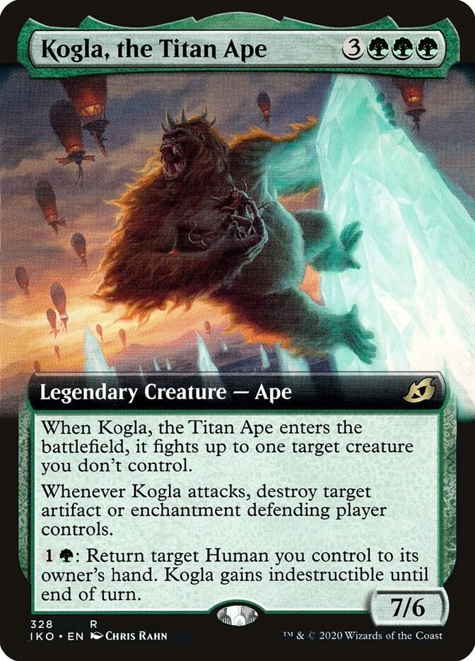 Kogla, the Titan Ape 328/274 (Ikoria: Lair of Behemoths)  - Extended Art Foil