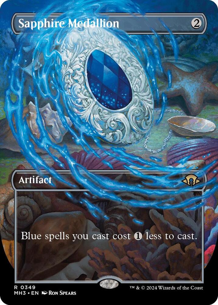 Sapphire Medallion 349/319 (Modern Horizons 3)  - Borderless Foil