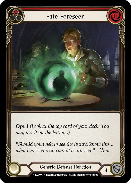Fate Foreseen Red (Arcane Rising)  - 1st Edition Rainbow Foil
