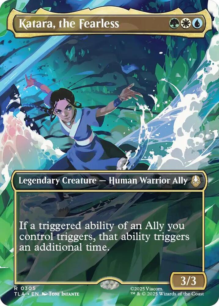 Katara, the Fearless 305/286 (Avatar: The Last Airbender)  - Borderless Foil