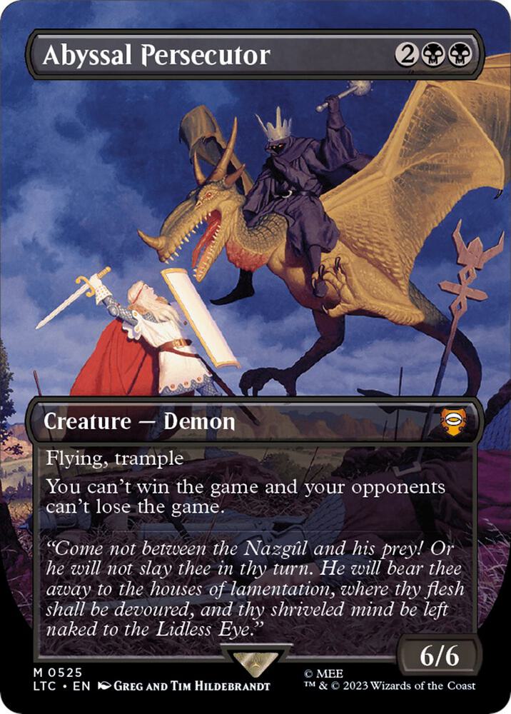 Abyssal Persecutor Borderless 525 (Commander: The Lord of the Rings: Tales of Middle-earth)  - Foil
