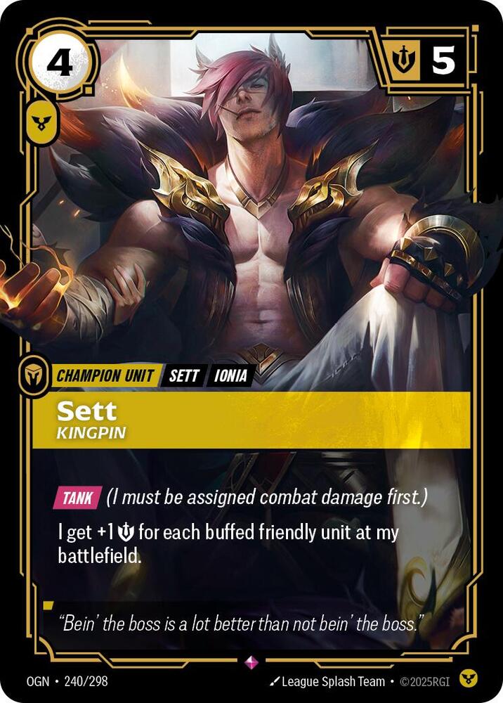 Sett Kingpin (Origins)  - Foil