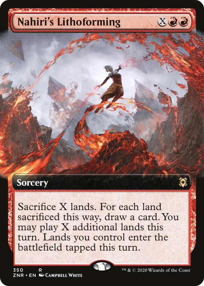 Nahiris Lithoforming Extended Art (Zendikar Rising) 