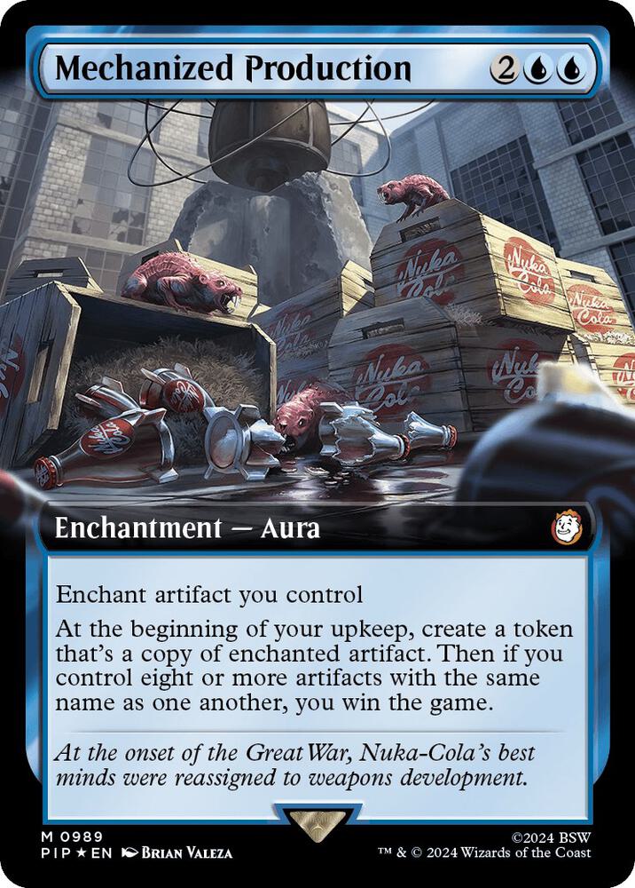 Mechanized Production 989/326 (Universes Beyond: Fallout)  - Extended Art Surge Foil