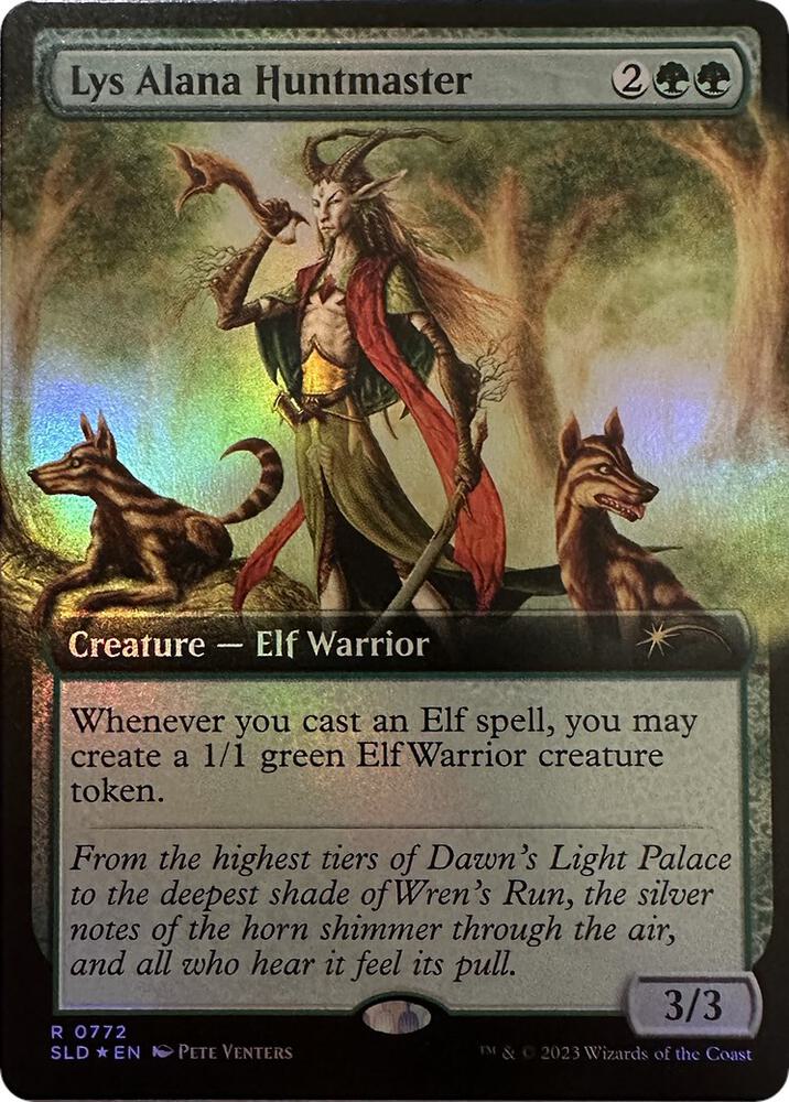 Lys Alana Huntmaster Extended Art 772 (Secret Lair Drop Series)  - Foil