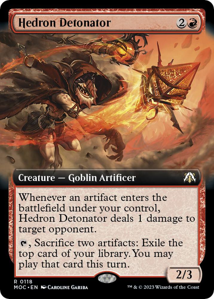 Hedron Detonator 118 (Commander: March of the Machine)  - Extended Art