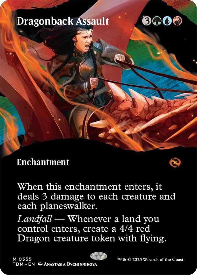 Dragonback Assault Borderless (Tarkir: Dragonstorm) 