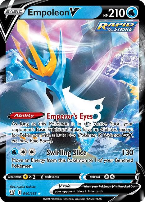 Empoleon V 040/163 (SWSH05: Battle Styles)  - Holofoil
