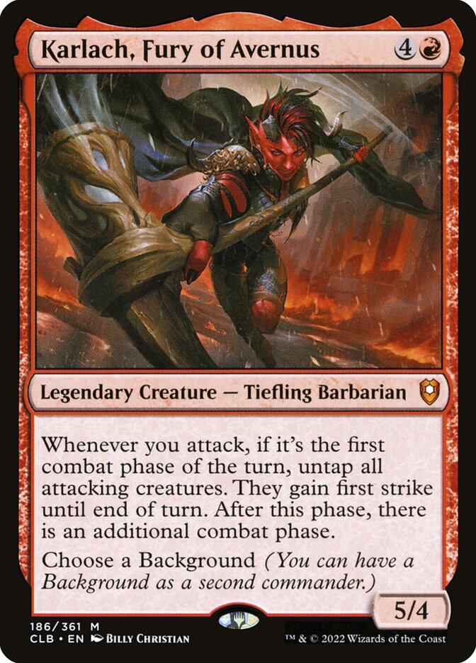 Karlach, Fury of Avernus (Commander Legends: Battle for Baldur's Gate) 