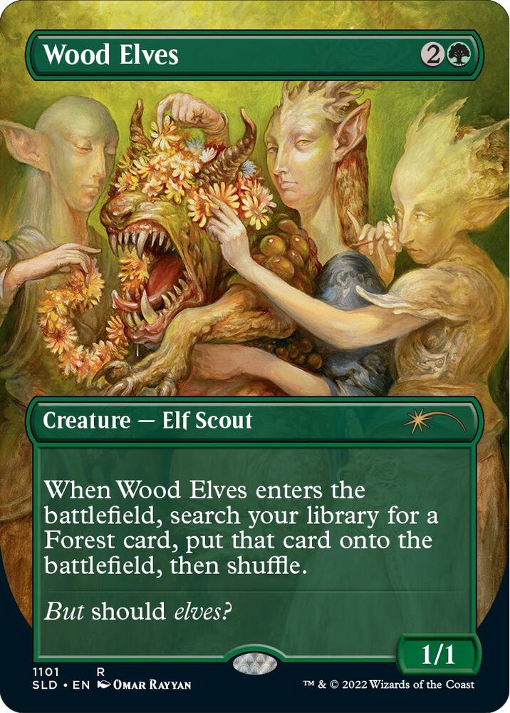 Wood Elves 1101/1 (Secret Lair Drop Series)  - Borderless Foil