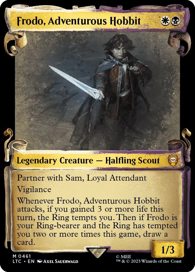 Frodo Adventurous Hobbit Showcase Scrolls 461 (Commander: The Lord of the Rings: Tales of Middle-earth)  - Showcase Scroll