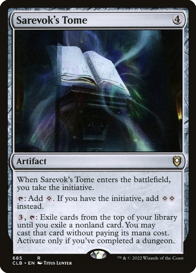 Sarevok's Tome 685 (Commander Legends: Battle for Baldur's Gate) 