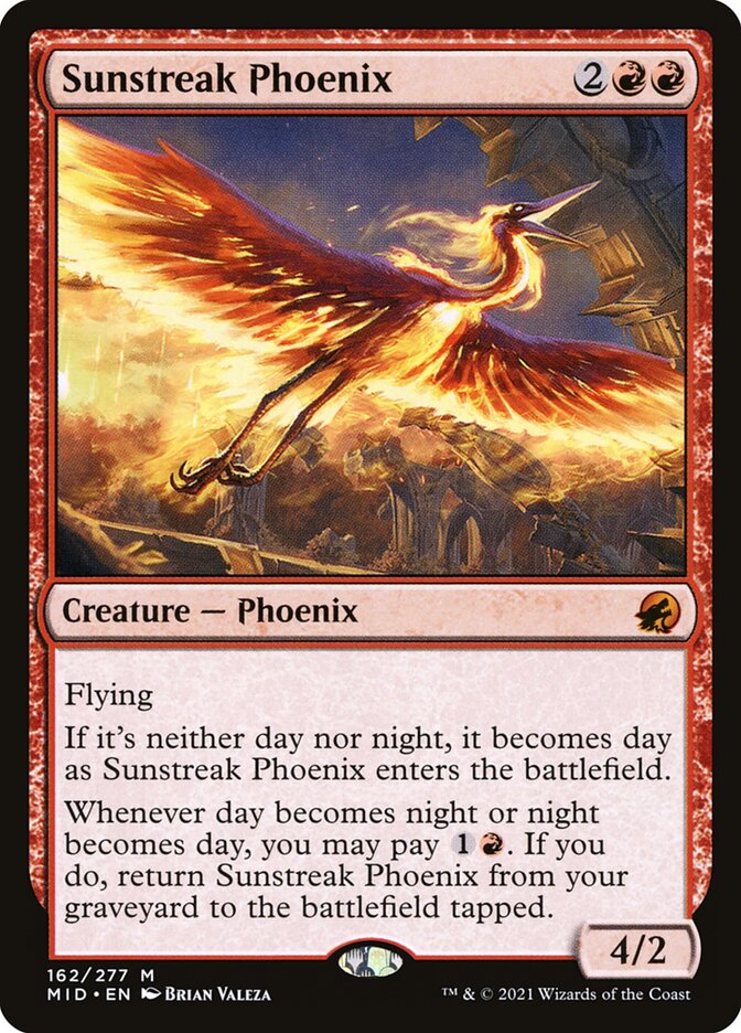 Sunstreak Phoenix (Innistrad: Midnight Hunt) 