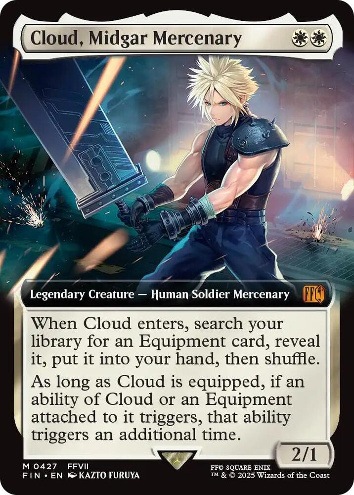 Cloud, Midgar Mercenary 427/309 (FINAL FANTASY)  - Extended Art 