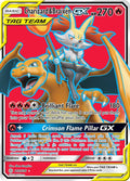 Charizard and Braixen GX Full Art 212/236 (SM - Cosmic Eclipse)  - Holofoil