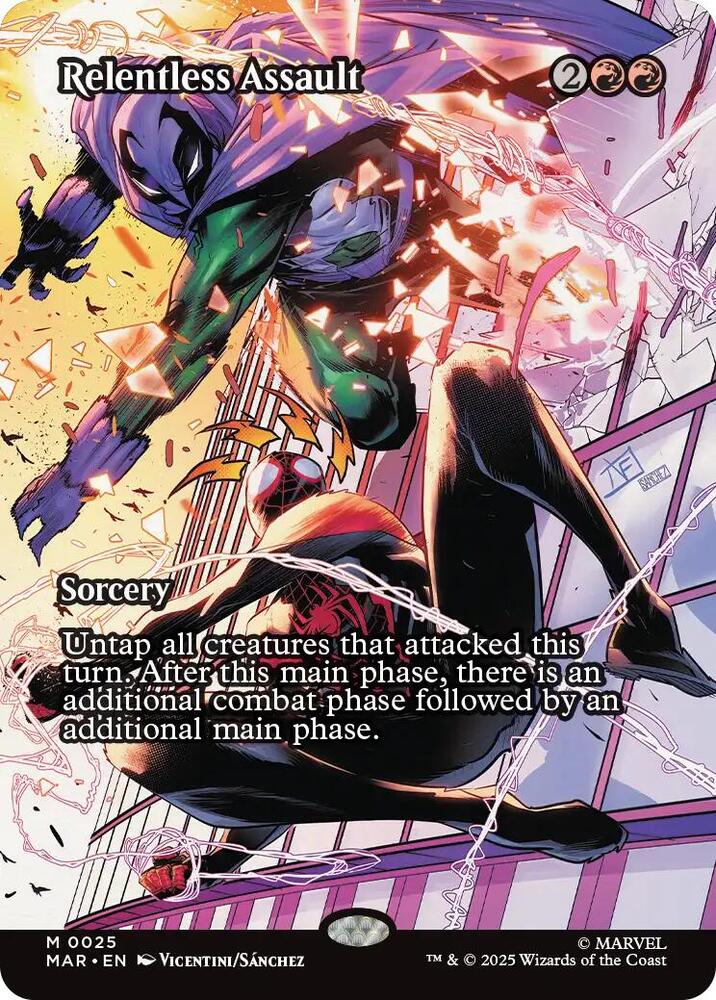 Relentless Assault Borderless 25 (Marvel Eternal-Legal) 