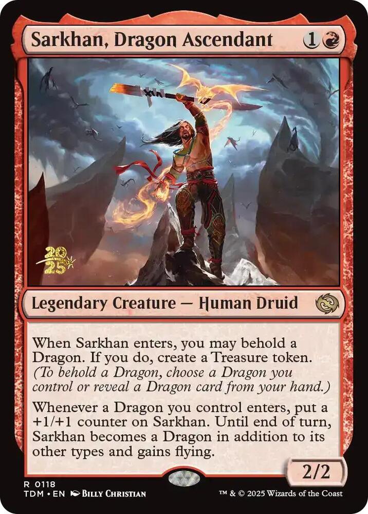 Sarkhan Dragon Ascendant 118s/166 (Prerelease Cards)  - Foil