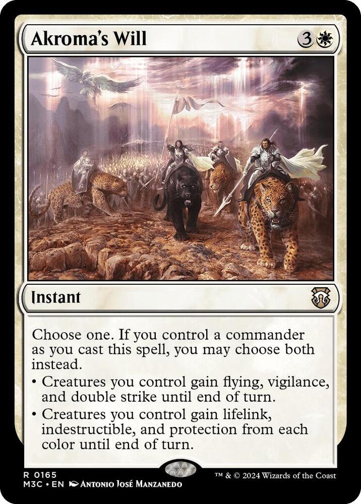 Akroma's Will 165/411 (Commander: Modern Horizons 3)  - Ripple Foil