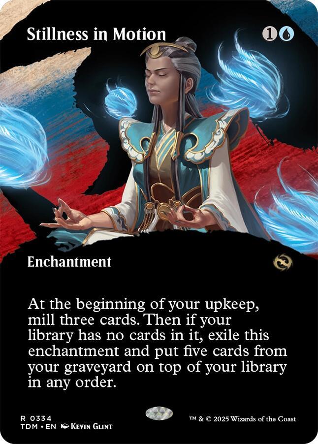 Stillness in Motion Borderless (Tarkir: Dragonstorm)  - undefined