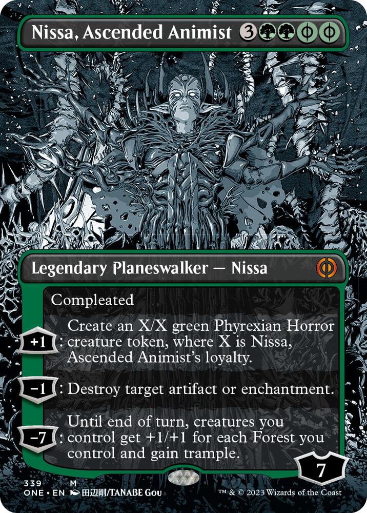 Nissa Ascended Animist Borderless (Phyrexia: All Will Be One)  - undefined