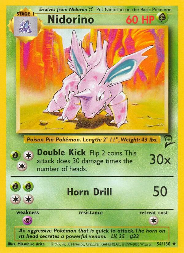 Nidorino 054/130 (Base Set 2) 
