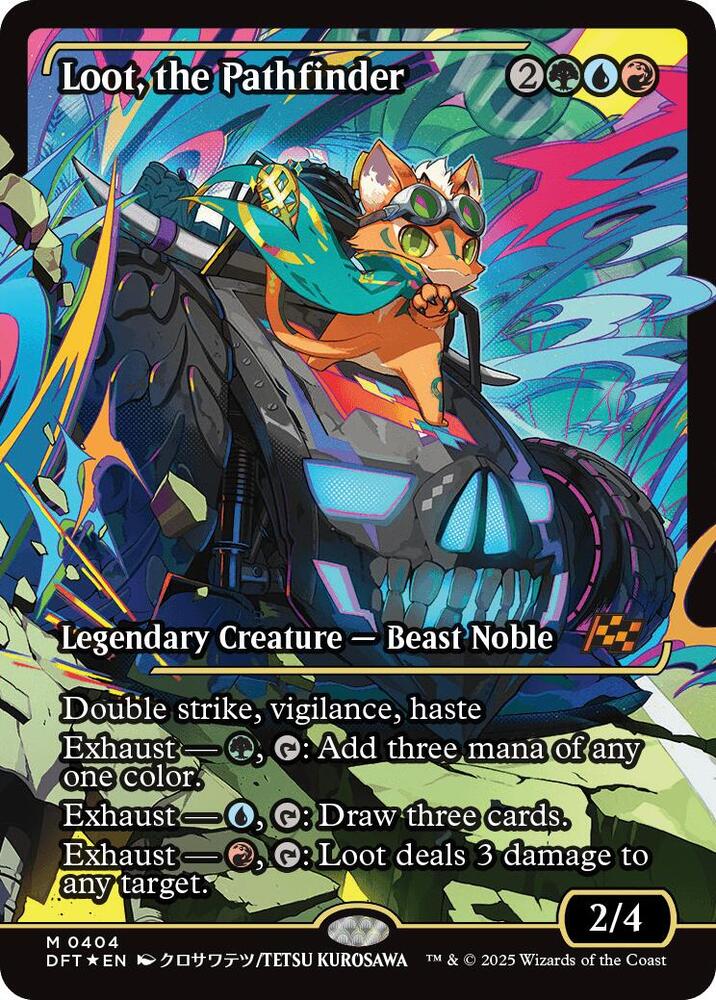 Loot, the Pathfinder 404/291 (Aetherdrift)  - Showcase Foil