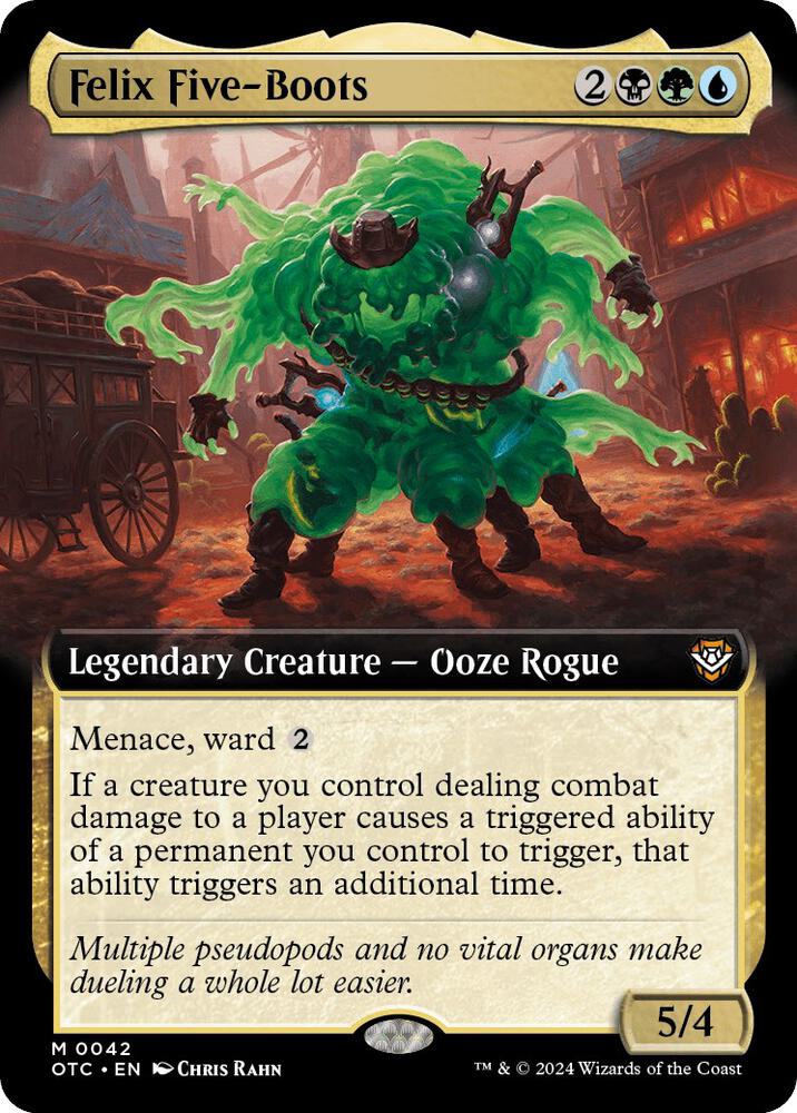 Felix Five-Boots 42/342 (Commander: Outlaws of Thunder Junction)  - Extended Art Foil