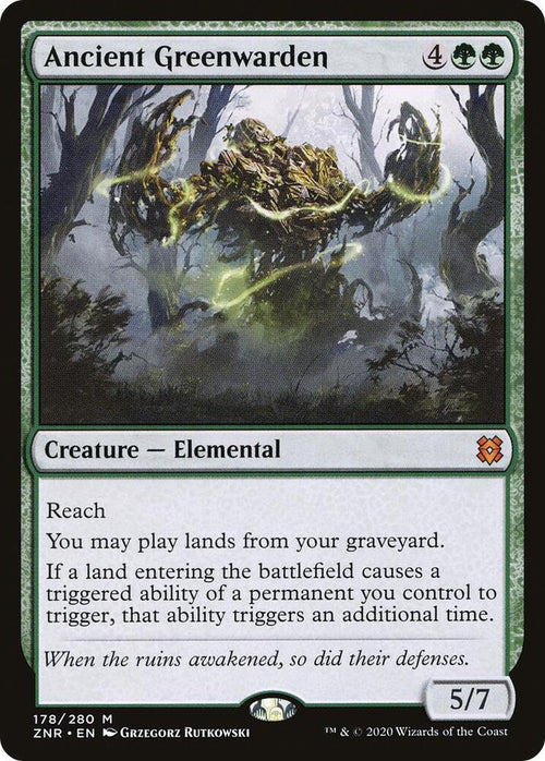 Ancient Greenwarden 178/280 (Zendikar Rising) 