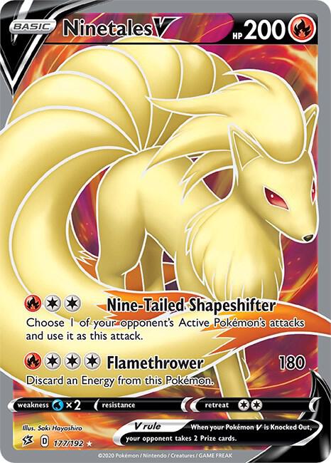 Ninetales V Full Art (SWSH02: Rebel Clash)  - Holofoil