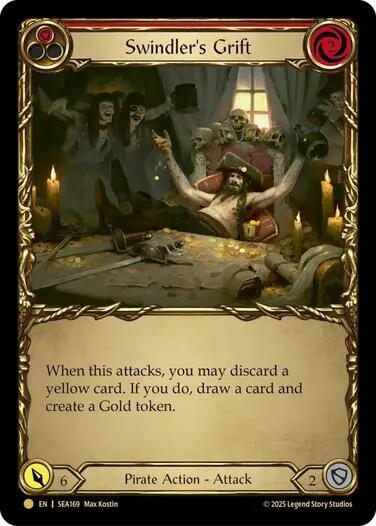 Swindlers Grift Red Treasure (High Seas)  - Cold Foil
