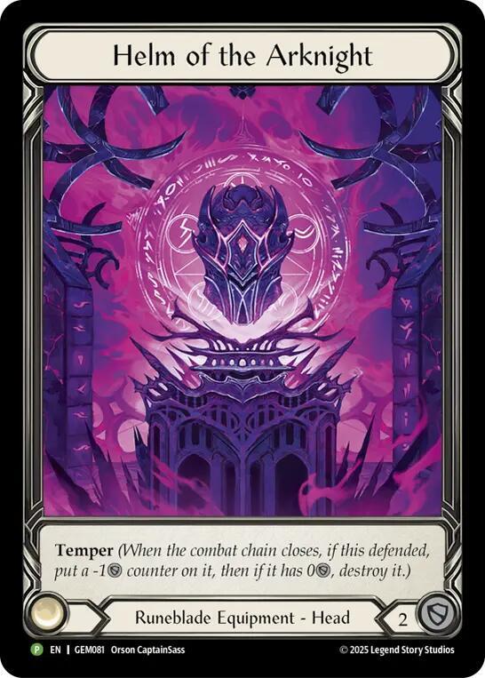 Helm of the Arknight GEM081 (GEM Pack 3)  - Rainbow Foil