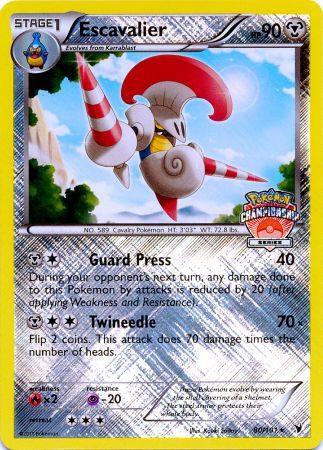 Escavalier 80 101 Championship Series (League & Championship Cards)  - Reverse Holofoil