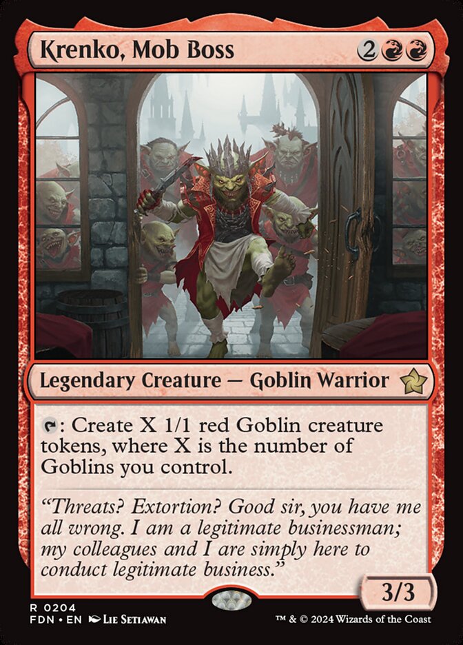 Krenko, Mob Boss (Foundations) 