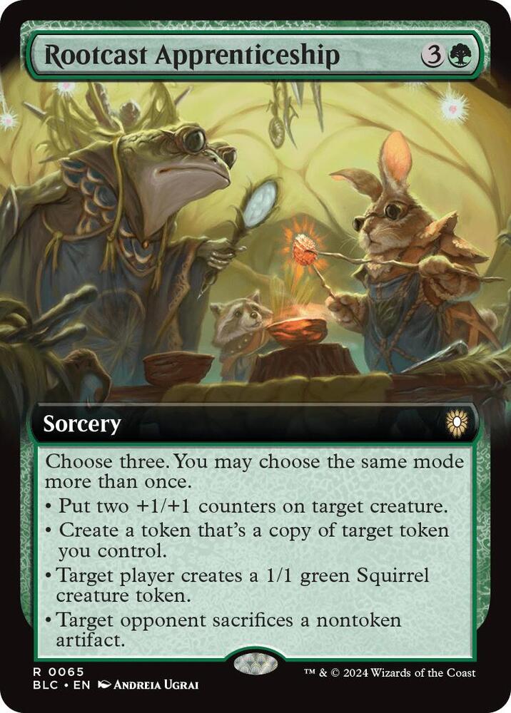 Rootcast Apprenticeship 65/40 (Commander: Bloomburrow)  - Extended Art