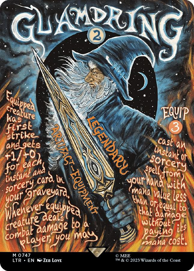 Glamdring 747/281 (Universes Beyond: The Lord of the Rings: Tales of Middle-earth)  - Borderless Poster
