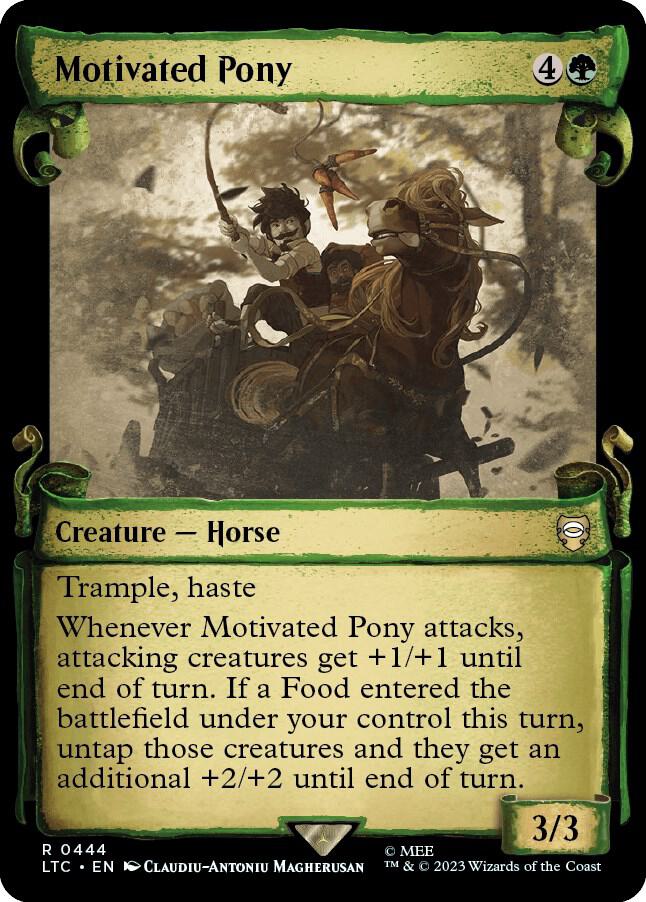 Motivated Pony Showcase Scrolls 444 (Commander: The Lord of the Rings: Tales of Middle-earth)  - Showcase Scroll Foil