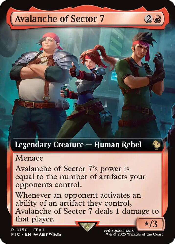 Avalanche of Sector 7 Extended Art (Commander: FINAL FANTASY)  - undefined