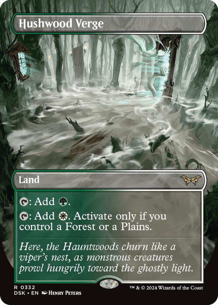 Hushwood Verge Borderless (Duskmourn: House of Horror)  - undefined