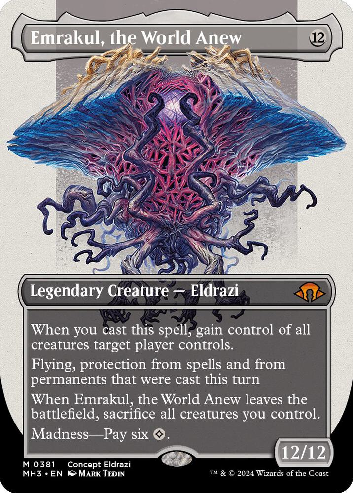 Emrakul, the World Anew 381/319 (Modern Horizons 3)  - Borderless Foil