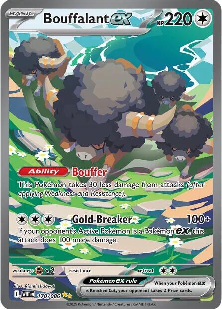 Bouffalant ex 170 086 (SV: White Flare)  - Holofoil