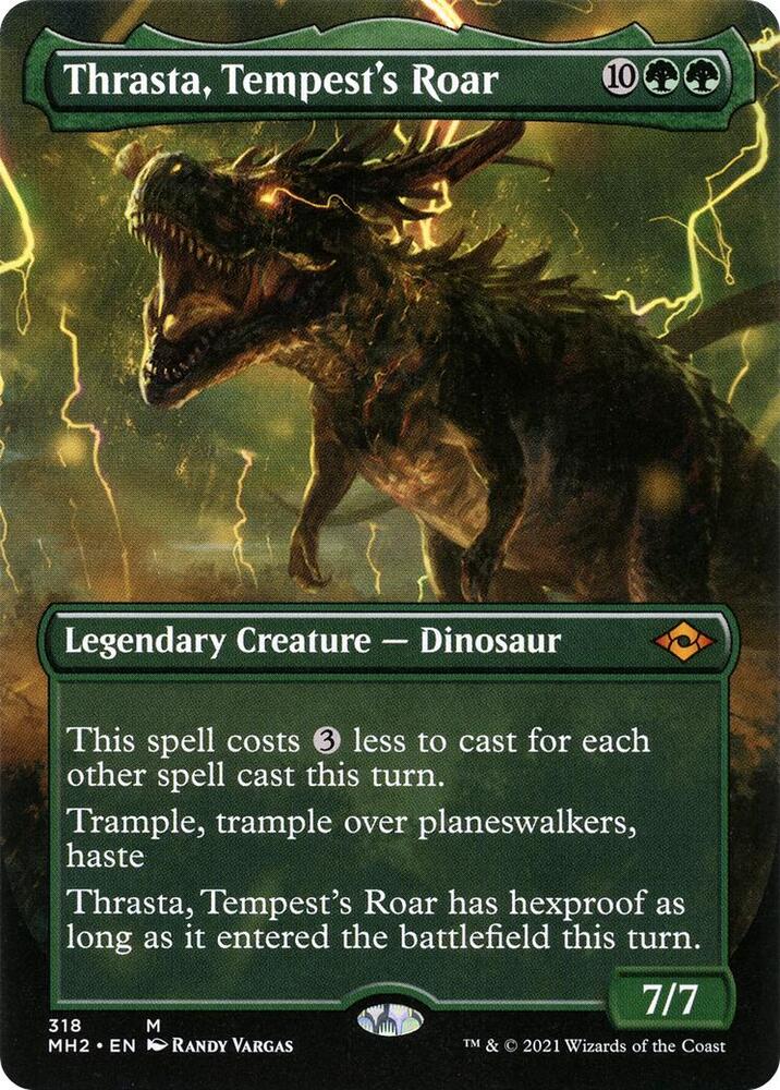 Thrasta Tempests Roar Borderless 318/303 (Modern Horizons 2) 