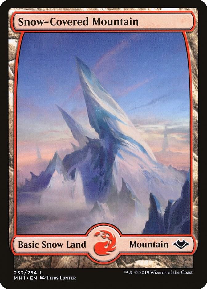 Snow-Covered Mountain 253 (Modern Horizons)  - Foil