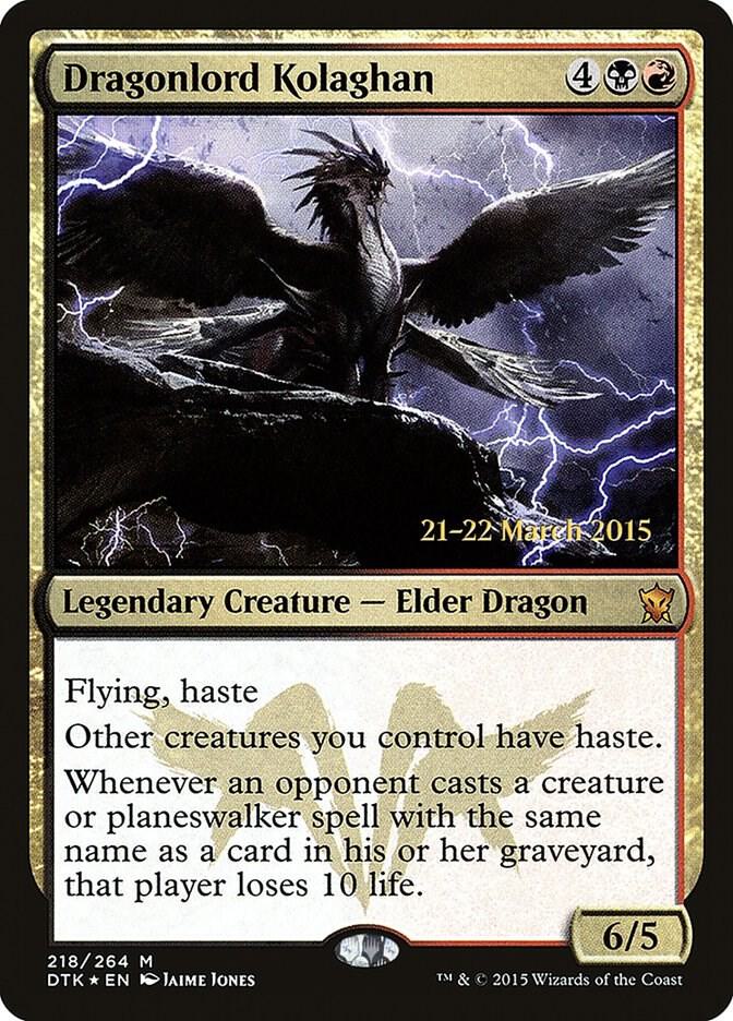 Dragonlord Kolaghan (Prerelease Cards)  - undefined